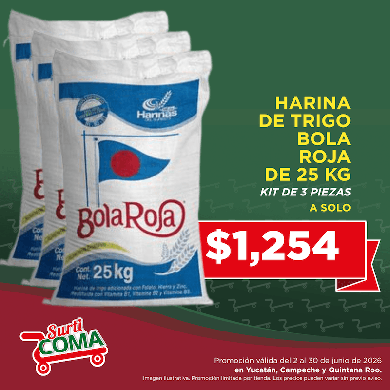 HARINA DE TRIGO BOLA ROJA 25KG